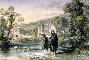 romantische romantik Ölbilder verkaufen - Manastirea dintr un lemn Amadeo Preziosi Neoklassizismus Romantik